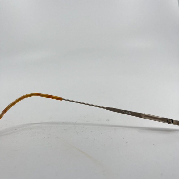 Guess GU 457 Silver Yellow Full Rim Metal Eyeglasses Frame 52-19 H7353 - Picture 5 of 7